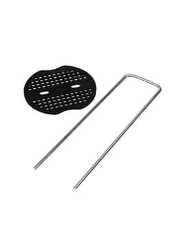 Скоба U-образная, h=15 см, с пластиковым зажимом, набор 10 шт., Greengo