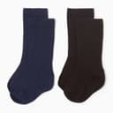 Гольфы детские «Крошка Я» BASIC LINE, 2 пары, 12-14 см, коричневые, синие