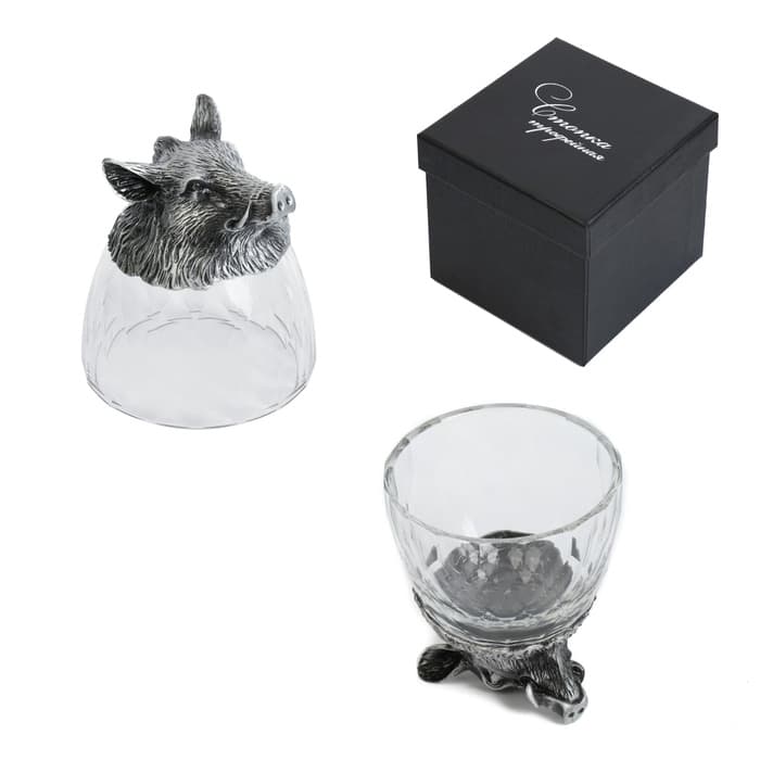 Стопка трофейная «Кабан», 100 мл, стекло