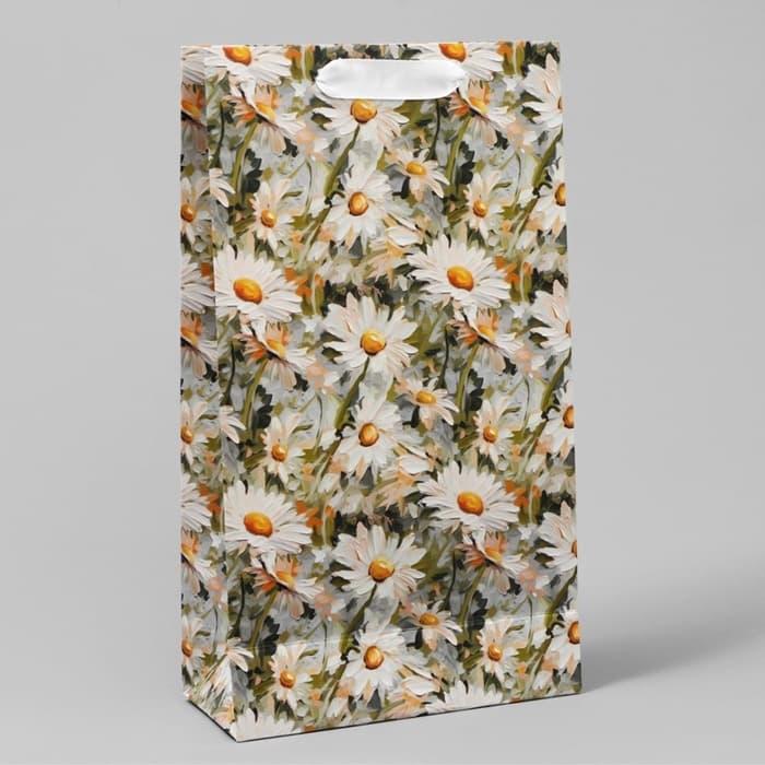 Пакет подарочный под две бутылки, упаковка, «Яркие моменты», 35×20×9 см