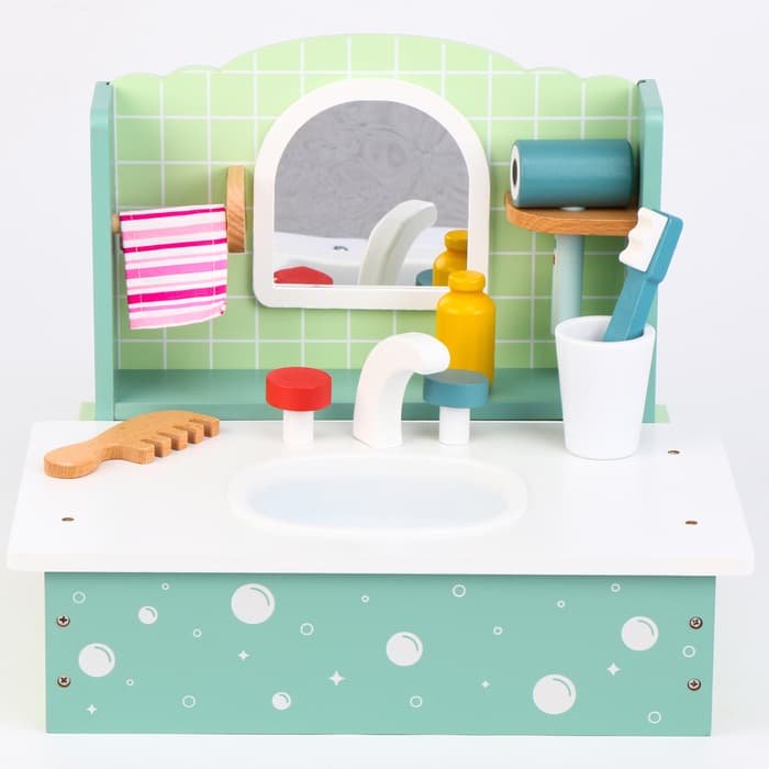Игровой деревянный набор «Умывальник» 26.5×25.5×33.5 см