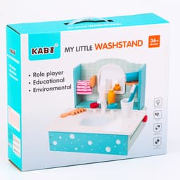 Игровой деревянный набор «Умывальник» 26.5×25.5×33.5 см