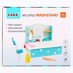 Игровой деревянный набор «Умывальник» 26.5×25.5×33.5 см