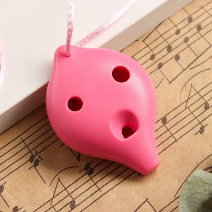 Окарина Music Life 6 отверстий, розовая, 6.7×4×3.2 см