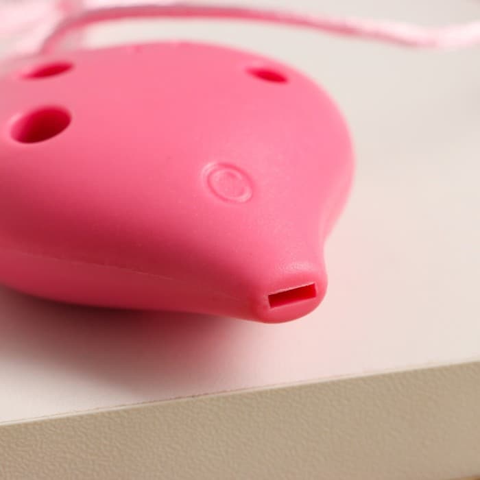 Окарина Music Life 6 отверстий, розовая, 6.7×4×3.2 см