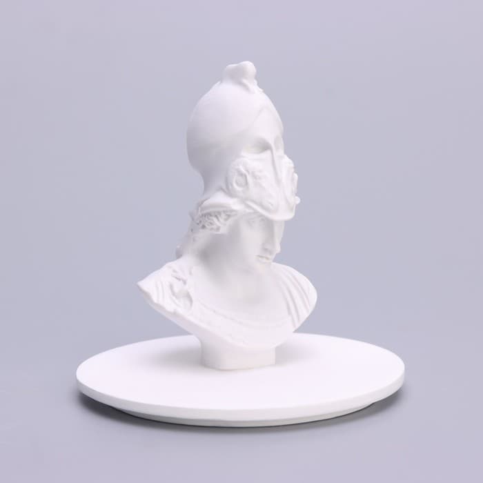 Ароматическая свеча в подсвечнике «Бог Арес», апельсин и зелёный чай, 13×7 см, соевый воск,160 г