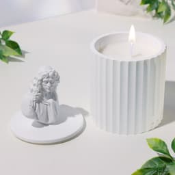 Ароматическая свеча в подсвечнике «Мольер», мед и апельсин, 13×7 см, соевый воск, 160 г