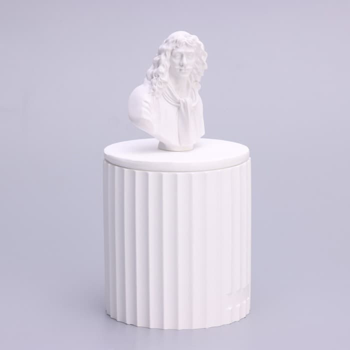 Ароматическая свеча в подсвечнике «Мольер», мед и апельсин, 13×7 см, соевый воск, 160 г