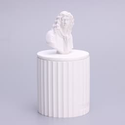 Ароматическая свеча в подсвечнике «Мольер», мед и апельсин, 13×7 см, соевый воск, 160 г