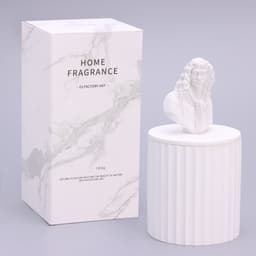 Ароматическая свеча в подсвечнике «Мольер», лайм и базилик, 13×7 см, соевый воск, 160 г