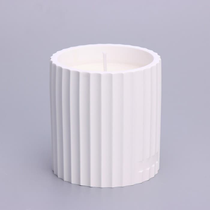 Ароматическая свеча в подсвечнике «Микеланджело», 13×7 см, сочный лимон, соевый воск, 160 г