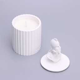 Ароматическая свеча в подсвечнике «Бог Арес», 13×7 см, бергамот, соевый воск, 160 г