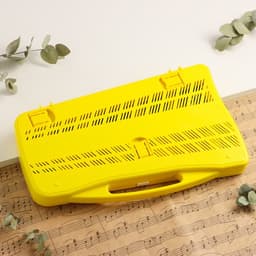Металлофон музыкальный инструмент Music Life, 25 тонов, футляр, 2 палочки, желтый