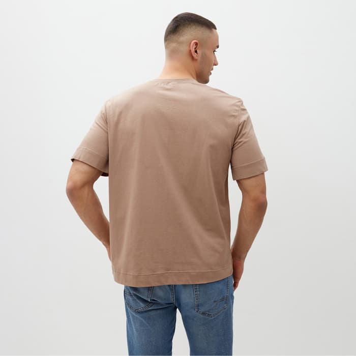 Футболка мужская MINAKU: Basic line MAN, размер 44, бежевая