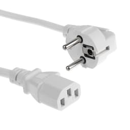 Кабель питания Luazon KDGN-005, Schuko - C13, 10 А, 1.5 м, трёхжильный, белый