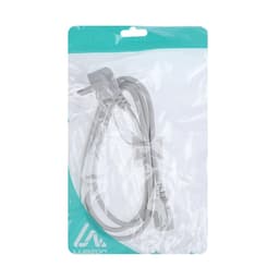 Кабель питания Luazon KDGN-005, Schuko - C13, 10 А, 1.5 м, трёхжильный, белый