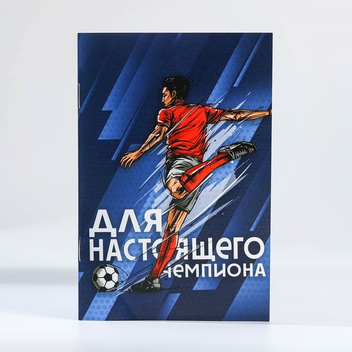 Подарочный набор, блокнот - раскраска, мелки 4 шт. «Настоящий чемпион»
