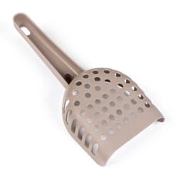 Совок для кошачьего туалета, 23×11×5.5, пластик, коричневый