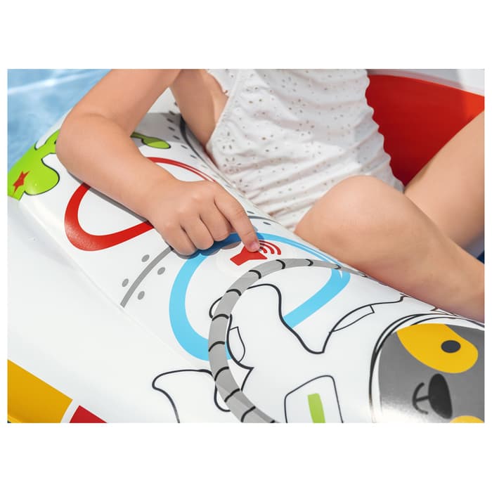 Лодочка для плавания Bestway, надувная, 104×99 см, детская, со звуком, от 3 лет, 34178