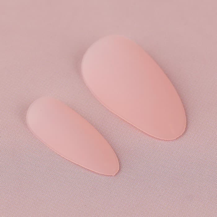 Накладные ногти «Естественные», 24 шт., клеевые пластины, форма миндаль, матовый, светло-бежевые