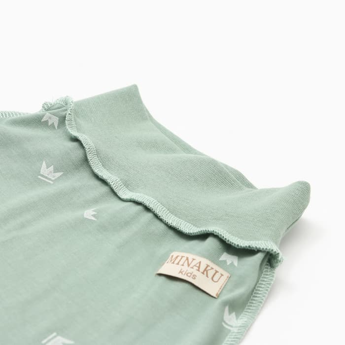 Ползунки детские MINAKU: Короны, рост 74-80 см, оливковые