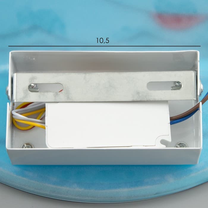 Бра «Кит» LED, 12 Вт, сине-голубой, 35×32 см