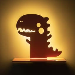 Бра «Динозавр» LED 24 Вт розовый 35×30 см