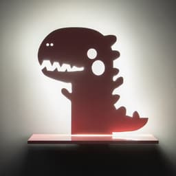 Бра «Динозавр» LED 24 Вт розовый 35×30 см