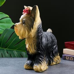 Копилка для денег «Йоркширский терьер», гипс, 16×32×28 см