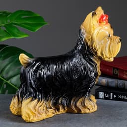 Копилка для денег «Йоркширский терьер», гипс, 16×32×28 см