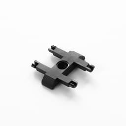 Коннектор прямой SLIM i-образный, 4-жильный, чёрный, 0.7×4×2 см