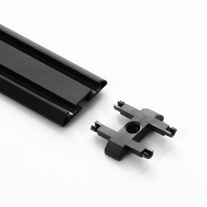 Коннектор прямой SLIM i-образный, 4-жильный, чёрный, 0.7×4×2 см