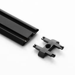 Коннектор прямой SLIM i-образный, 4-жильный, чёрный, 0.7×4×2 см