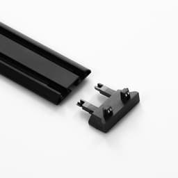 Коннектор стена-потолок SLIM г-образный, 4-жильный, чёрный, 0.7×4×2 см