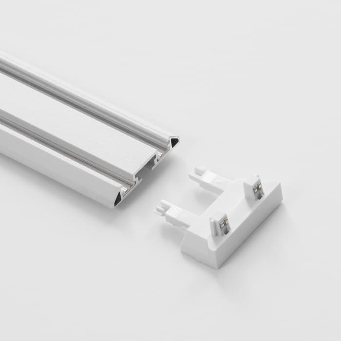 Коннектор стена-потолок SLIM г-образный, 4-жильный, белый, 0.7×4×2 см