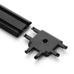 Коннектор SLIM т-образный, 4-жильный, чёрный, 0.7×4×2 см