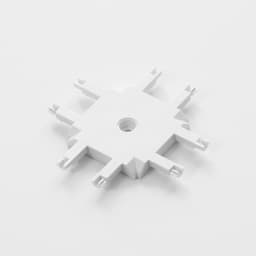 Коннектор SLIM х-образный, 4-жильный, белый, 0.7×4×2 см