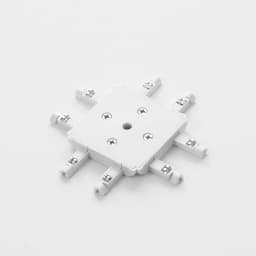 Коннектор SLIM х-образный, 4-жильный, белый, 0.7×4×2 см