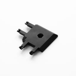 Коннектор угловой SLIM г-образный, 4-жильный, чёрный, 0.7×4×2 см