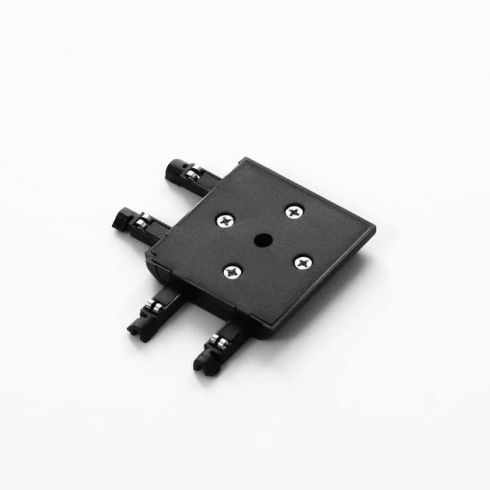 Коннектор угловой SLIM г-образный, 4-жильный, чёрный, 0.7×4×2 см