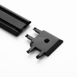 Коннектор угловой SLIM г-образный, 4-жильный, чёрный, 0.7×4×2 см