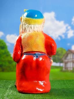 Садовая фигура из гипса «Бабка-Ёжка стоя», 33×35×65 см, МИКС