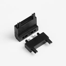 Коннектор ультратонкий для шинопровода Ultra (потолок-стена), чёрный, 2.6×2.6×2.6 см