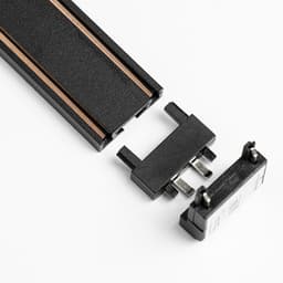 Коннектор ультратонкий для шинопровода Ultra (потолок-стена), чёрный, 2.6×2.6×2.6 см