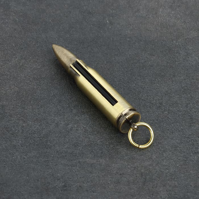 Вечная спичка «Патрон» туристическая, 8 см, с кольцом