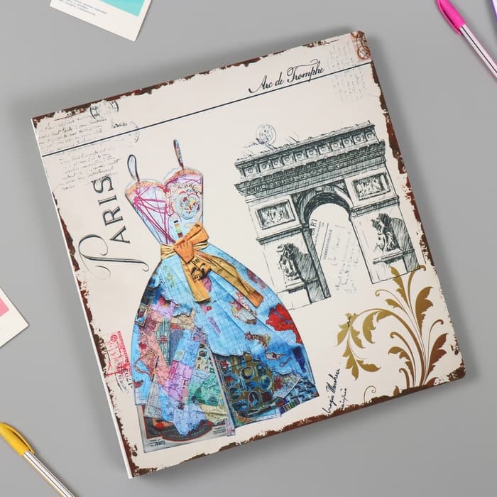 Фотоальбом магнитный на 20 листов «Парижская мода», 33×35×4 см