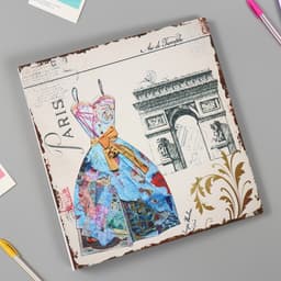 Фотоальбом магнитный на 20 листов «Парижская мода», 33×35×4 см