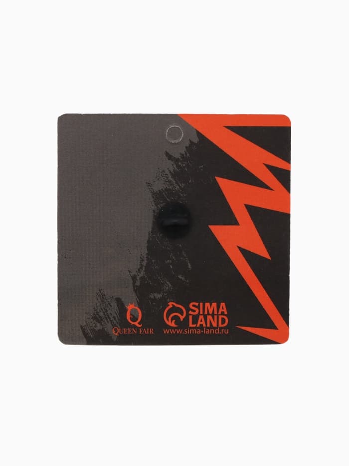 Значок «Япония», JDM, чёрно-белый в чёрном металле