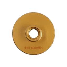 Коронка алмазная ТУНДРА, для УШМ, для отверстий под слив, по плитке, мрамору, 40/60 мм, М14