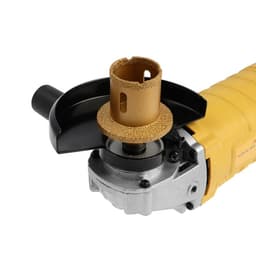 Коронка алмазная ТУНДРА, для УШМ, для отверстий под слив, по плитке, мрамору, 40/60 мм, М14